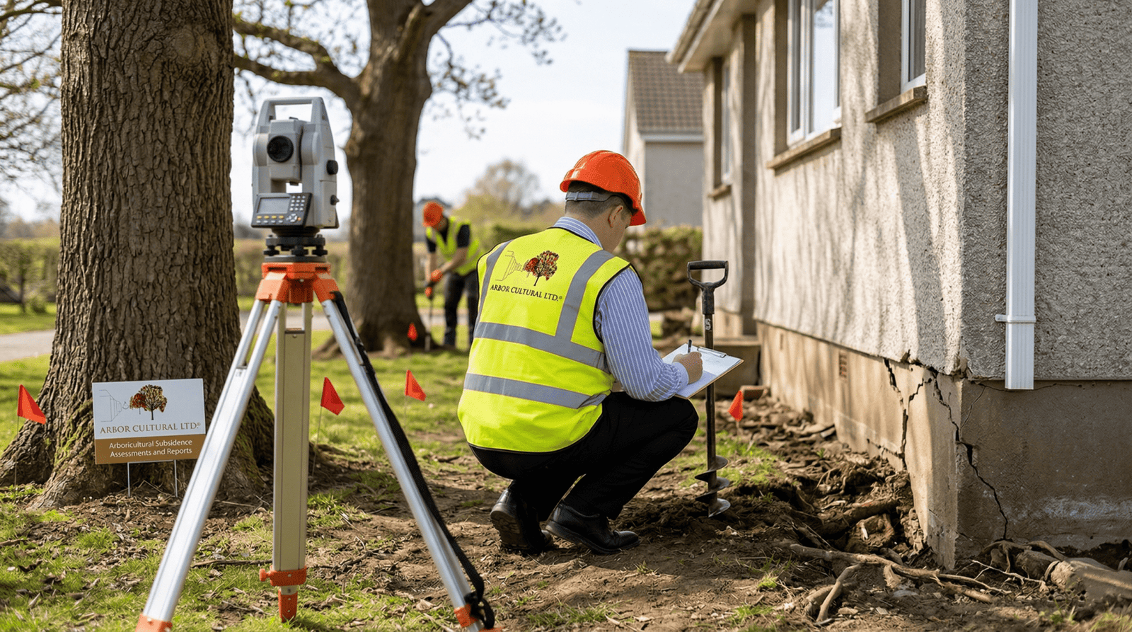 Supersonic air excavation mapping structural tree root patterns